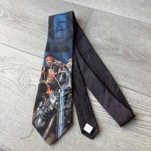 Vintage Ralph Marlin Jimi Hendrix on a Chopper Tie 1999 Graphic | 3.5"W 56"L